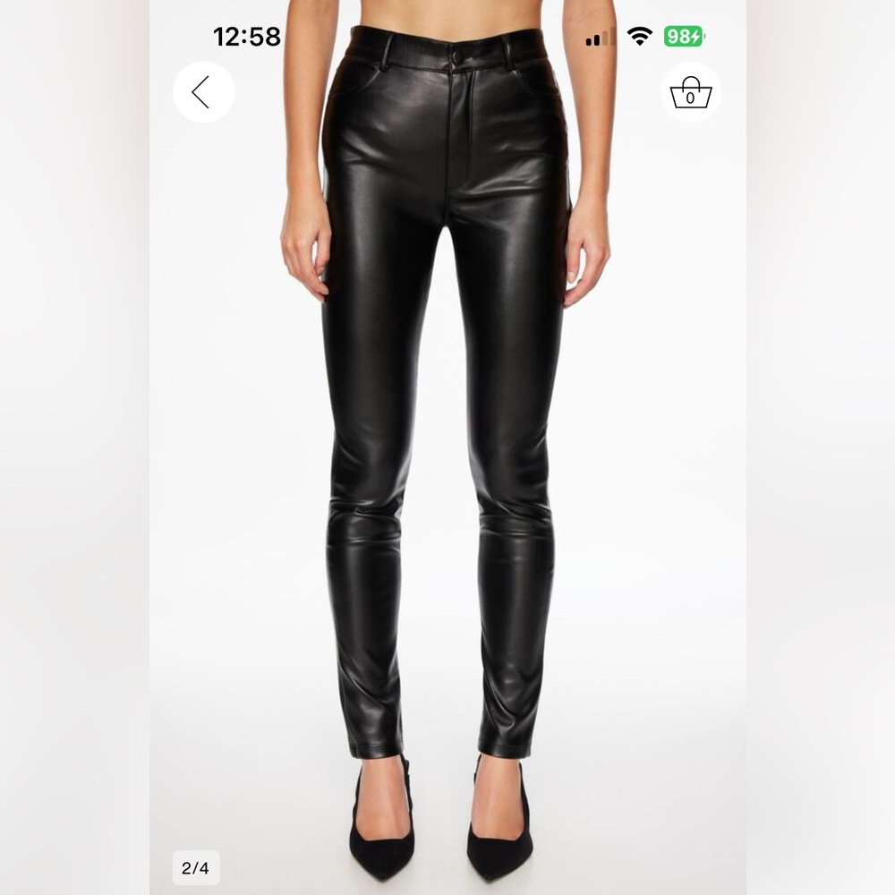 Kate Faux Leather Skinny Pants